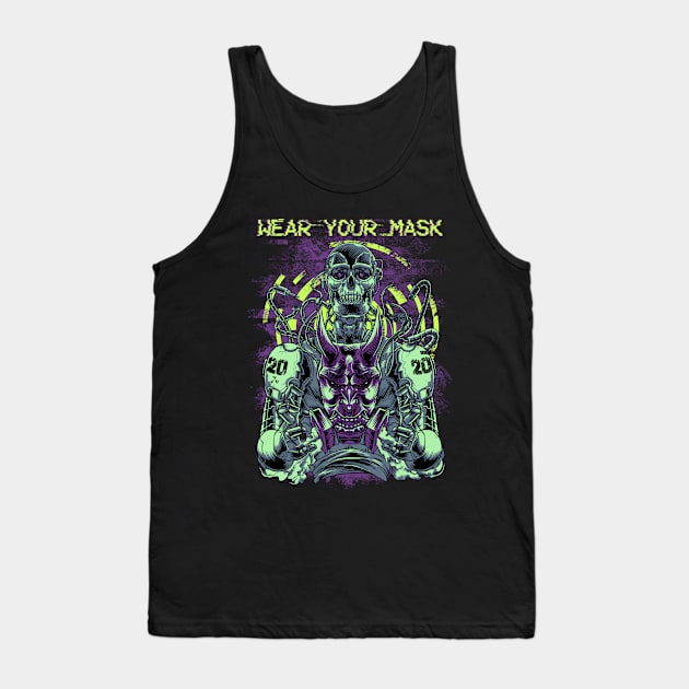 Wear Your Mask Tank Top by joerock